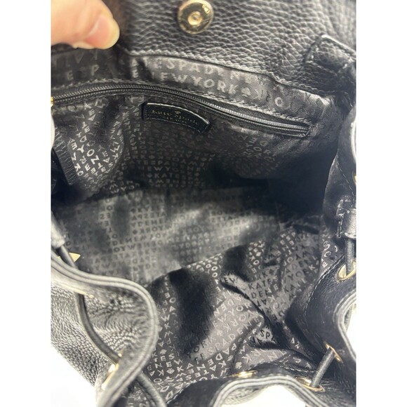 KATE SPADE Mulberry Street Small Breezy Black Pebbled Leather Backpack Purse main image 8